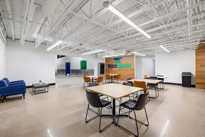 Shared common area at WareSpace